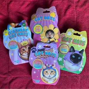 Bundle 4 Pack Fun Kitty Hats All Occasions NEW